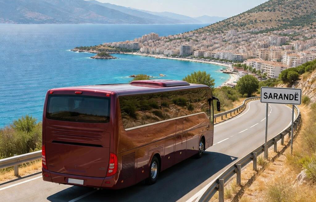 Athens to Sarandë bus route