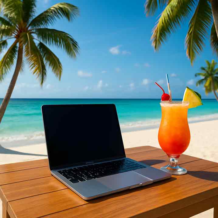 Digital Nomad Working Remotely